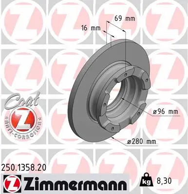 Brake Disc (250.1358.20)