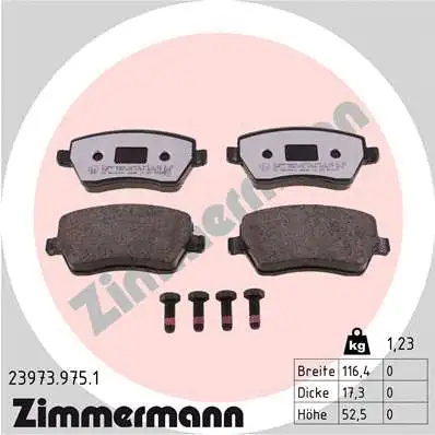 Brake Pad Set, disc brake (23973.975.1)