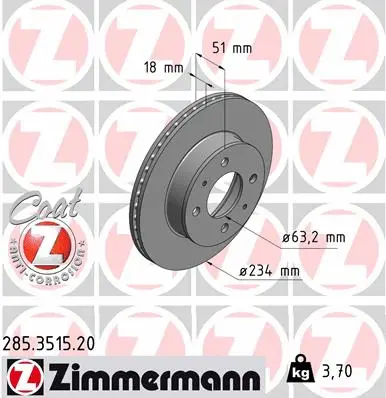 Brake Disc (285.3515.20)