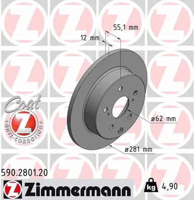 Brake Disc (590.2801.20)