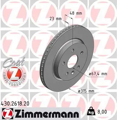 Brake Disc (430.2618.20)