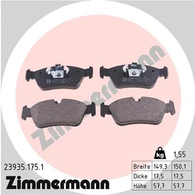 Brake Pad Set, disc brake (23935.175.1)