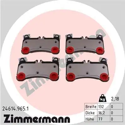 Brake Pad Set, disc brake (24614.965.1)