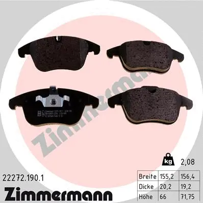 Brake Pad Set, disc brake (22272.190.1)