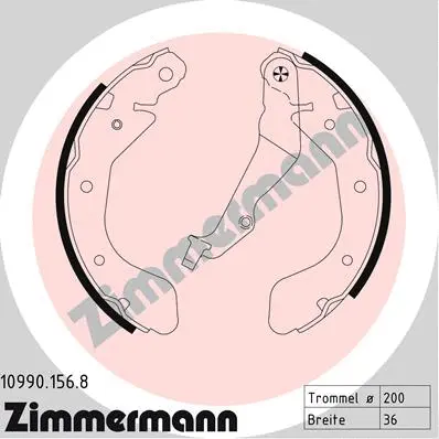 Brake Shoe Set (10990.156.8)