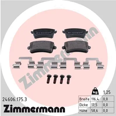 Brake Pad Set, disc brake (24606.175.3)