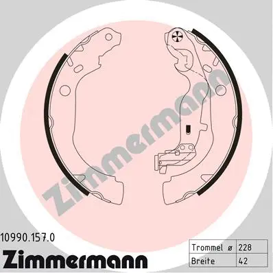 Brake Shoe Set (10990.157.0)