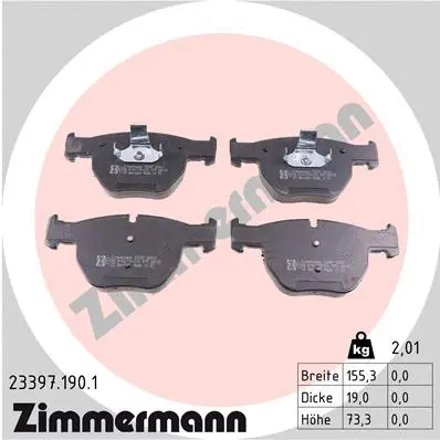 Brake Pad Set, disc brake (23397.190.1)