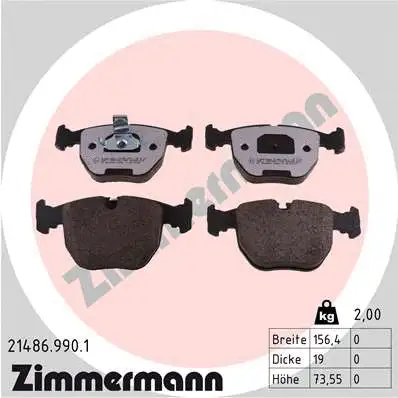 Brake Pad Set, disc brake (21486.990.1)