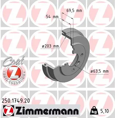Brake Drum (250.1749.20)