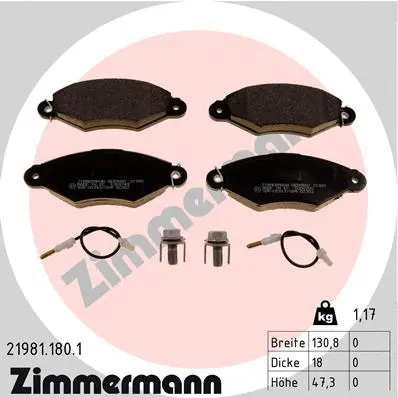Brake Pad Set, disc brake (21981.180.1)