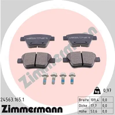 Brake Pad Set, disc brake (24563.165.1)