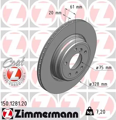 Brake Disc (150.1281.20)