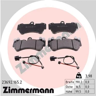 Brake Pad Set, disc brake (23692.165.2)