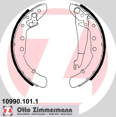 Brake Shoe Set (10990.101.1)