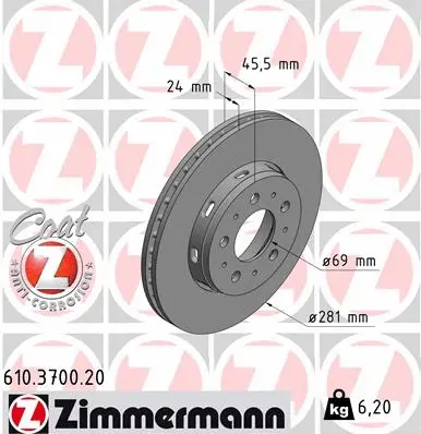 Brake Disc (610.3700.20)