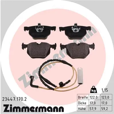 Brake Pad Set, disc brake (23447.170.2)