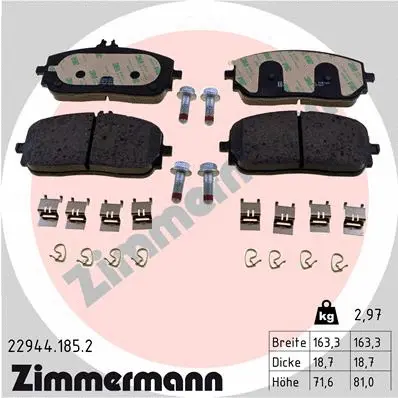 Brake Pad Set, disc brake (22944.185.2)
