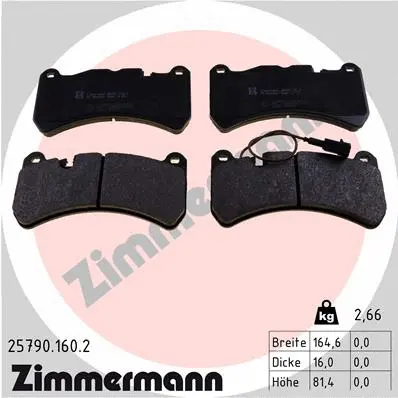 Brake Pad Set, disc brake (25790.160.2)