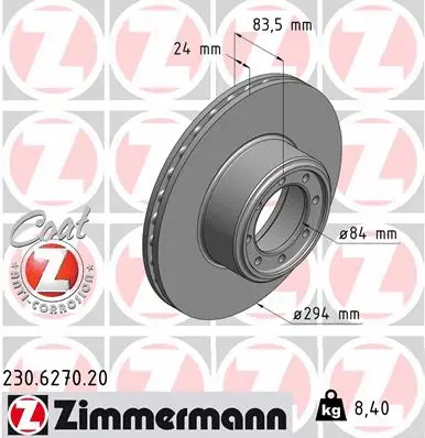 Brake Disc (230.6270.20)