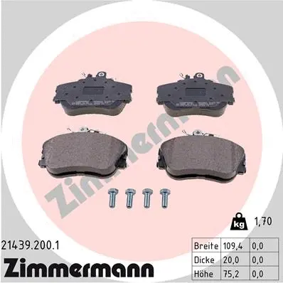 Brake Pad Set, disc brake (21439.200.1)