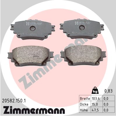 Brake Pad Set, disc brake (20582.150.1)