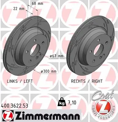 Brake Disc (400.3622.53)