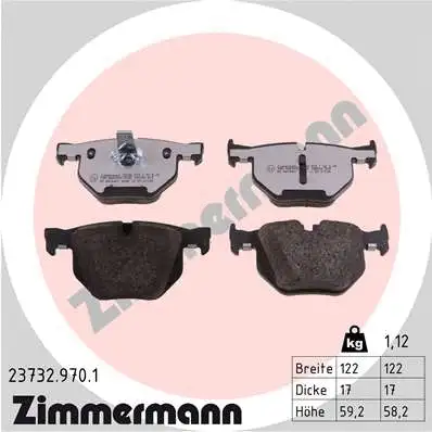 Brake Pad Set, disc brake (23732.970.1)
