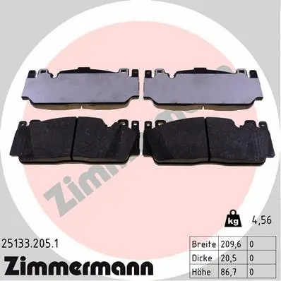 Brake Pad Set, disc brake (25133.205.1)