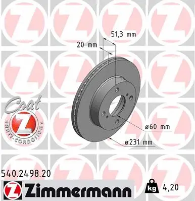 Brake Disc (540.2498.20)
