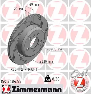 Brake Disc (150.3484.55)
