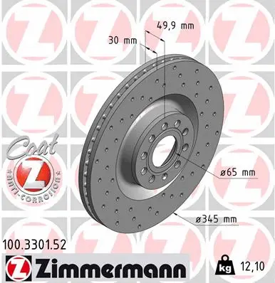 Brake Disc (100.3301.52)