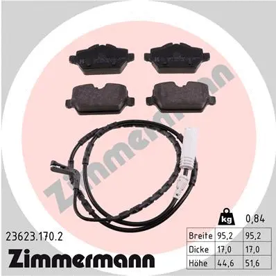 Brake Pad Set, disc brake (23623.170.2)