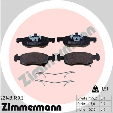 Brake Pad Set, disc brake (22143.180.2)