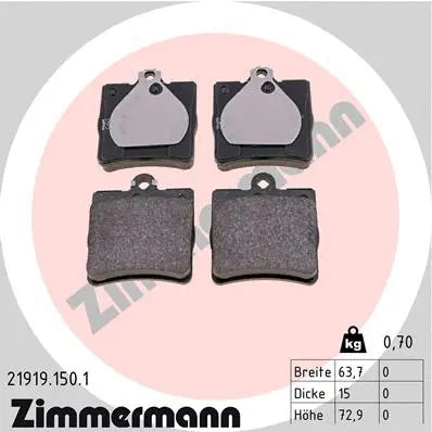 Brake Pad Set, disc brake (21919.150.1)