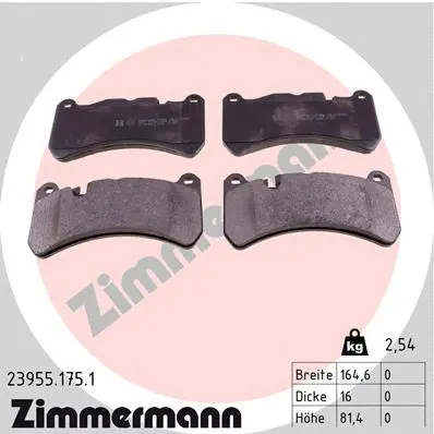 Brake Pad Set, disc brake (23955.175.1)