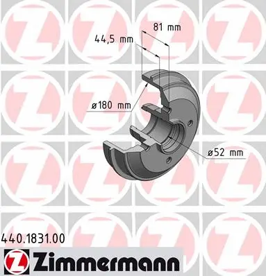 Brake Drum (440.1831.00)