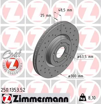 Brake Disc (250.1353.52)