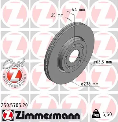 Brake Disc (250.5705.20)