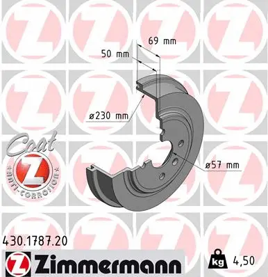 Brake Drum (430.1787.20)