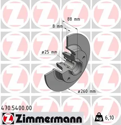 Brake Disc (470.5400.00)