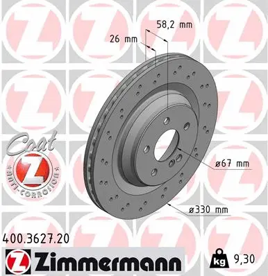 Brake Disc (400.3627.20)