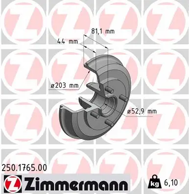 Brake Drum (250.1765.00)
