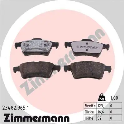 Brake Pad Set, disc brake (23482.965.1)