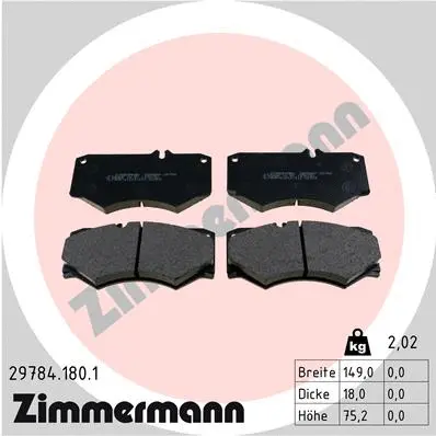 Brake Pad Set, disc brake (29784.180.1)