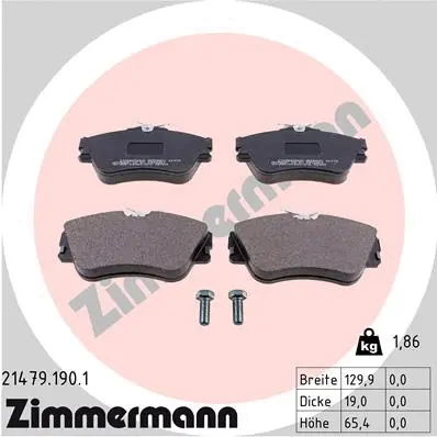 Brake Pad Set, disc brake (21479.190.1)