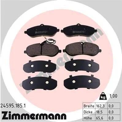 Brake Pad Set, disc brake (24595.185.1)