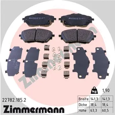 Brake Pad Set, disc brake (22782.185.2)