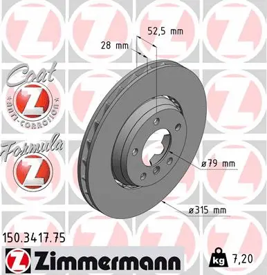 Brake Disc (150.3417.75)