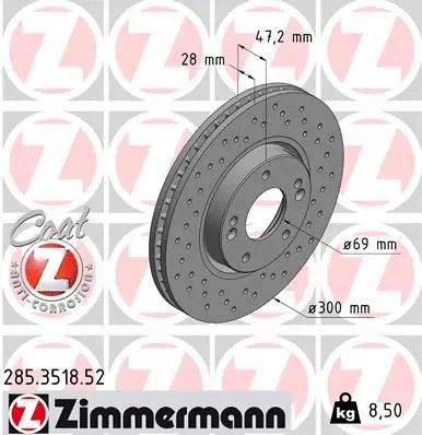 Brake Disc (285.3518.52)
